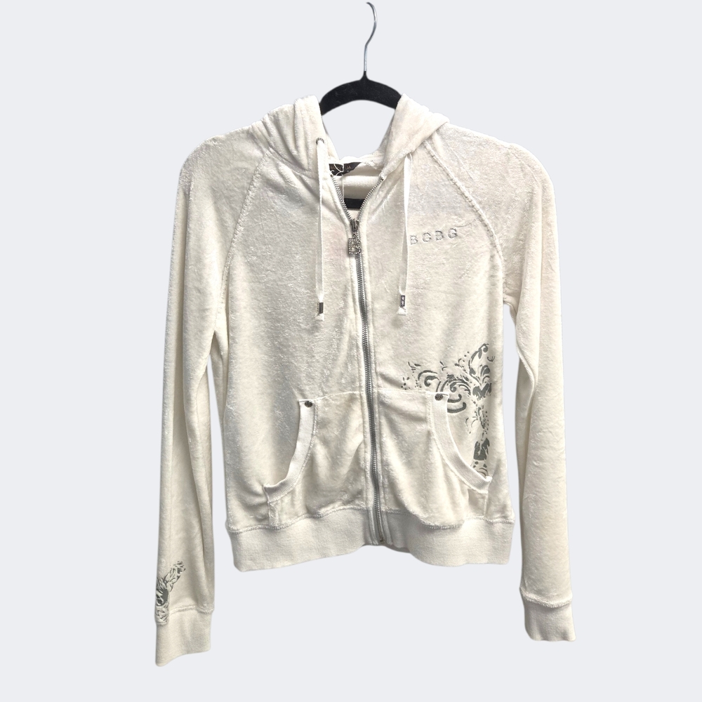 BCBG White Velvet Hoodie & Jogger Set ๐ค - Picture 3 of 9